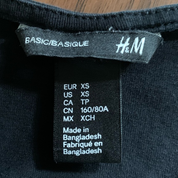 3/$30 - H&M Black Basic Long Sleeve Dress Size XS - Picture 6 of 7